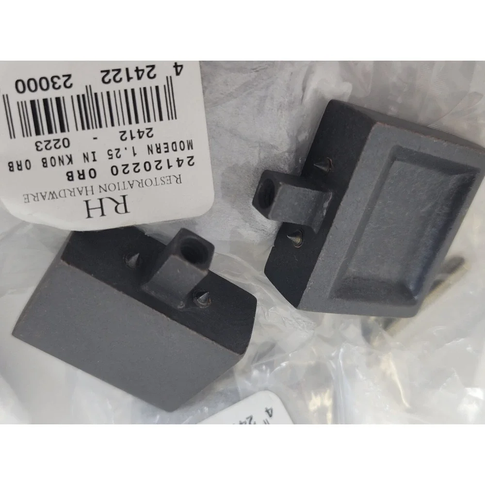 Lot of‎ 32 Restoration Hardware Brand New Modern Knobs In Bronze 1 1/4 